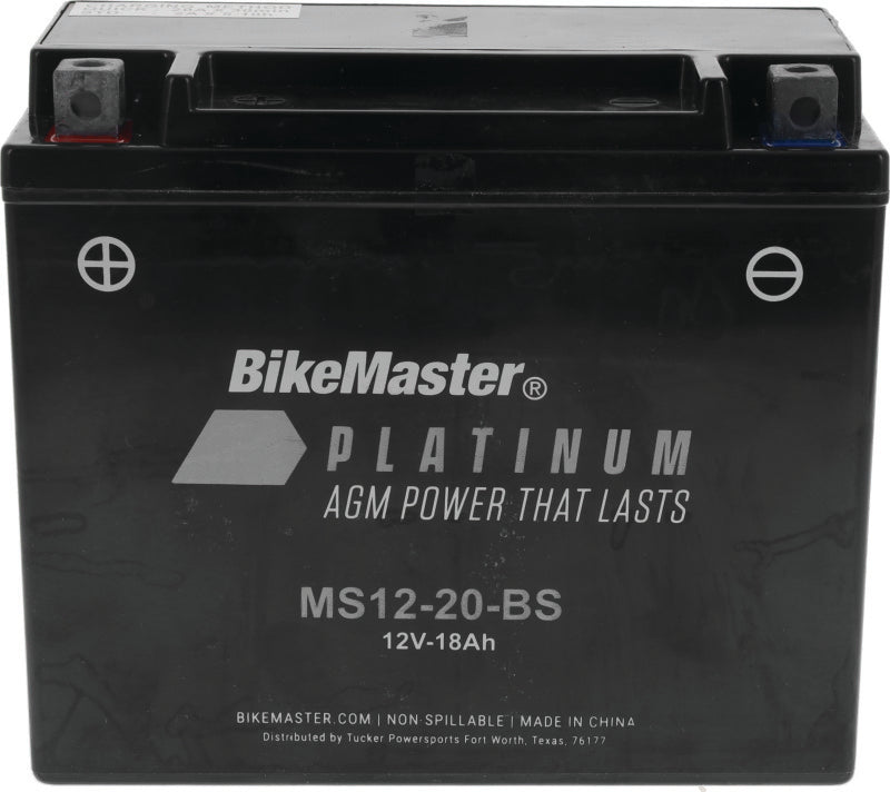 BikeMaster AGM Battery - MS12-20-BS
