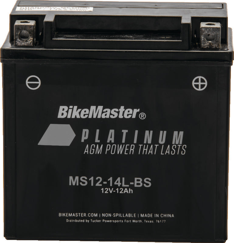 BikeMaster AGM Battery - MS12-14L-BS