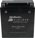 BikeMaster AGM Battery - MS12-20CH-BS