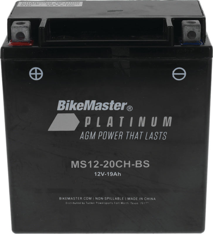BikeMaster AGM Battery - MS12-20CH-BS