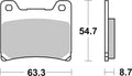 Brembo 93-93 Yamaha XJR R 400cc Brake Pad - Rear