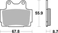 Brembo 90-91 Yamaha FZX Zeal 250cc Brake Pad - Rear