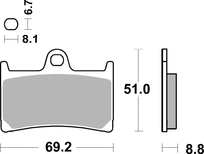 Brembo 14-15 KTM RC Upgrade DS 250c/390cc SR Brake Pad