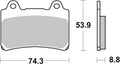 Brembo 90-90 Yamaha FZR A 400cc Sinter Brake Pad - Front
