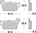Brembo 09-13 Aprilia RXV 450cc Brake Pad - Rear