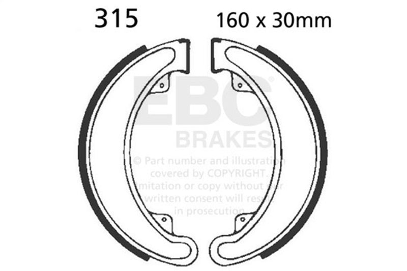 EBC 85-87 Honda ATC 250 ES Big Red Rear Left FA-SFA-TT-X Brake Pads