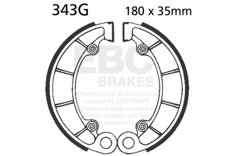 EBC 86-89 Honda TRX 350 Fourtrax Foreman Front Left Sintered HH Brake Pads
