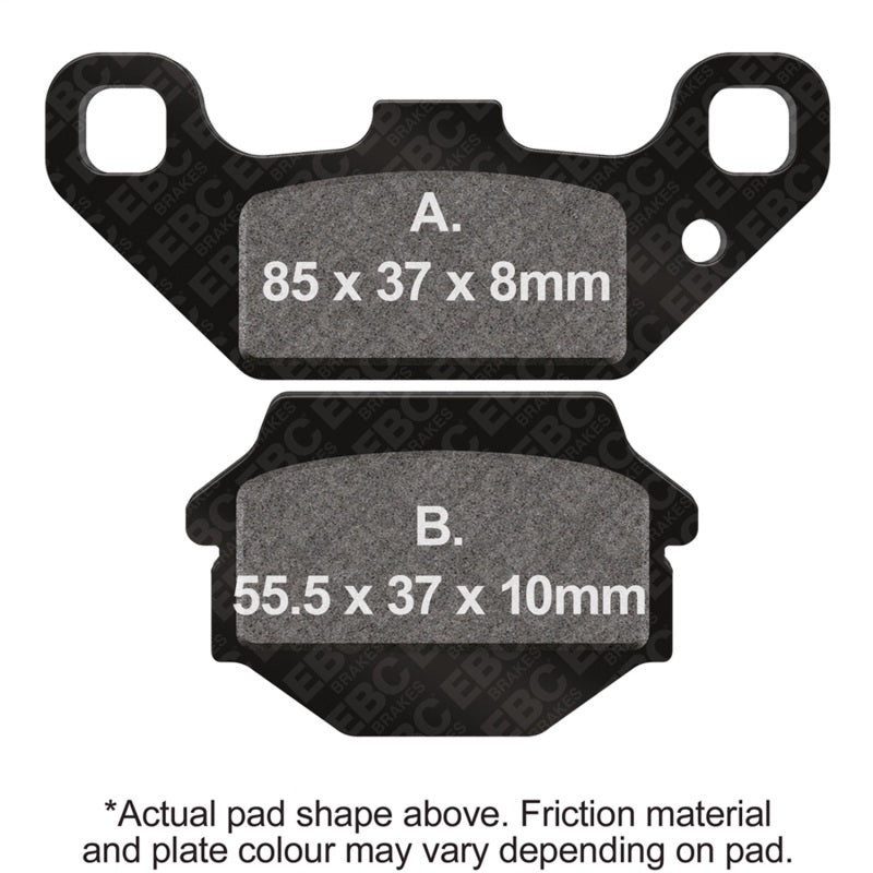 EBC 87-04 Kawasaki KSF 250 Mojave Front Left/Right FA-SFA-X Brake Pads
