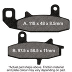 EBC 90-91 Suzuki DR 650 Front Left FA-SFA-X Brake Pads