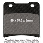 EBC 1986 Suzuki GV 1400 Cavalcade (From Frame No. 103765) Rear Left Semi-Sintered Vee Brake Pads