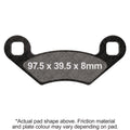 EBC 94-95 Polaris 300 2x4 / 4x4 Front Left/Right SV Series Brake Pads