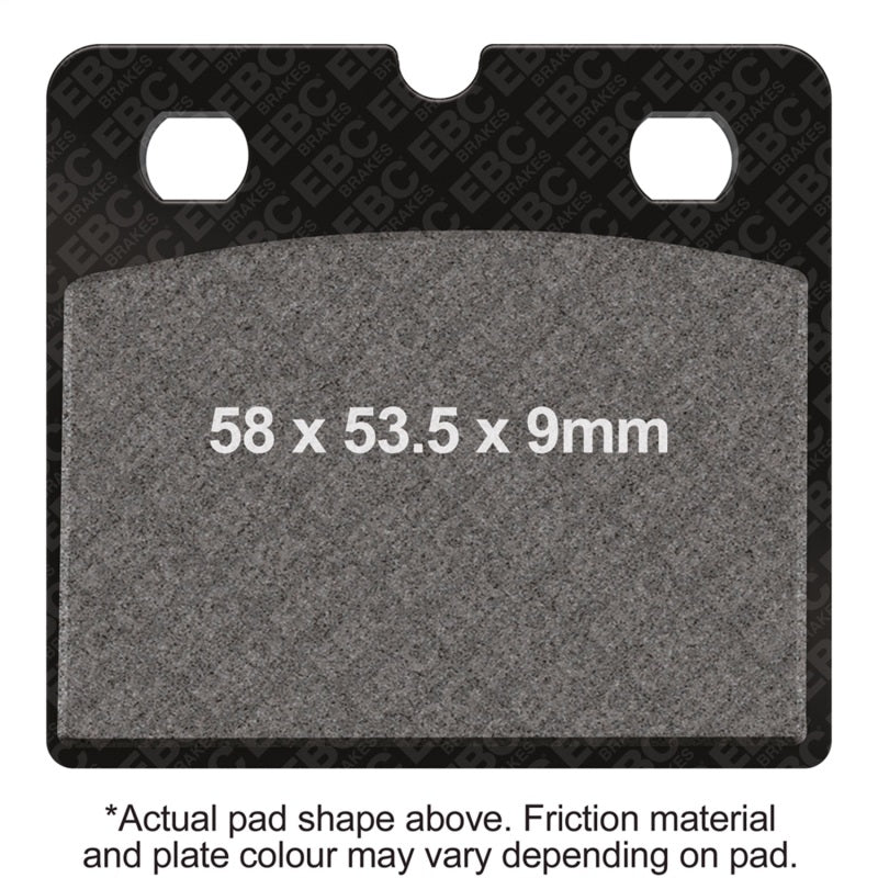EBC 90-96 BMW K 75 75-S ABS Model Front Left/Right Semi-Sintered Vee Brake Pads