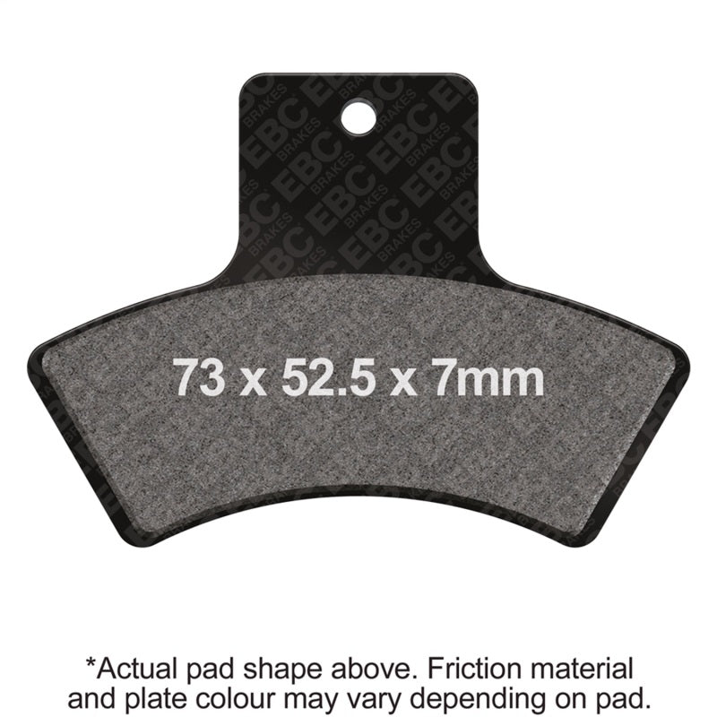 EBC 99-00 Polaris Trail Blazer 250 Front Left R Series Sintered Brake Pads
