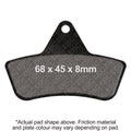 EBC 99-04 Arctic Cat ATV 250 2x4 Utility Front Left/Right R Series Sintered Brake Pads