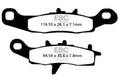 EBC 08-14 Kawasaki KFX 450 R KSF Front Right SV Series Brake Pads