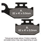 EBC 04-09 Yamaha YXR 450 F Rhino 4WD Side-by-Side Front Left R Series Sintered Brake Pads