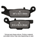 EBC 09-14 Yamaha YFM 550 Grizzly FI 4WD Auto Rear Right FA-SFA-TT-X Brake Pads
