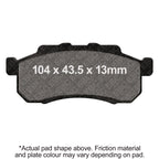 EBC 09-13 Honda MUV 700 Big Red Parking Brake Front Left FA-SFA-X Brake Pads