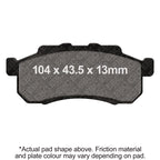 EBC 09-13 Honda MUV 700 Big Red Parking Brake Front Right FA-SFA-X Brake Pads