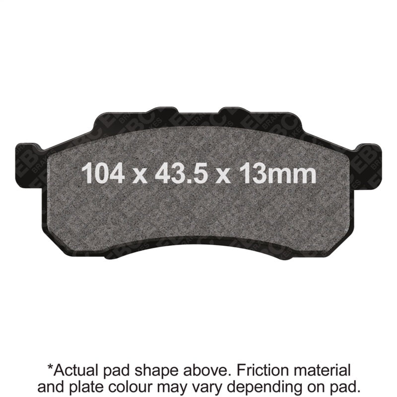 EBC 09-13 Honda MUV 700 Big Red Parking Brake Front Right FA-SFA-X Brake Pads