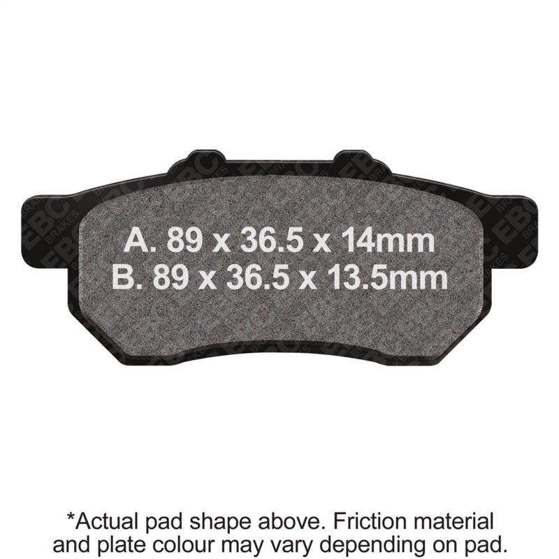 EBC 09-13 Honda MUV 700 Big Red (w/Parking Brake) Rear Left FA-SFA-TT-X Brake Pads
