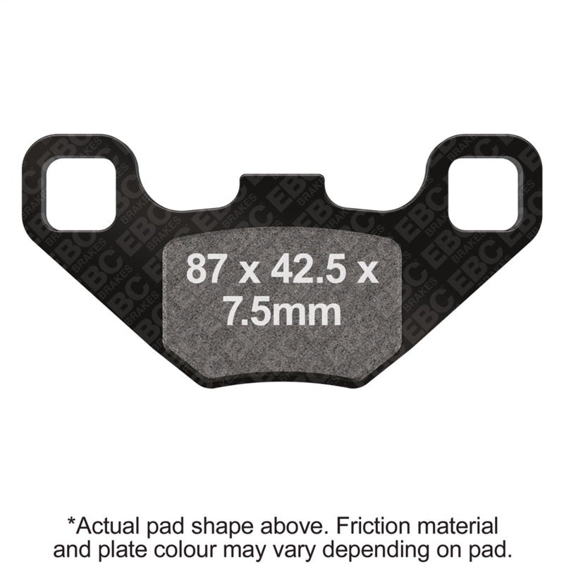 EBC 10-14 Polaris Phoenix (Rear Drum Model) Front Left/Right R Series Sintered Brake Pads