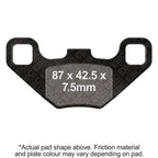 EBC 10-14 Polaris Phoenix (Rear Drum Model) Front Left/Right R Series Sintered Brake Pads