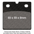 EBC 88-89 BMW R 65 Single Rotor Front Left Semi-Sintered Vee Brake Pads