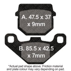 EBC 88-90 Kawasaki KD 80 N Front Left/Right R Series Sintered Brake Pads