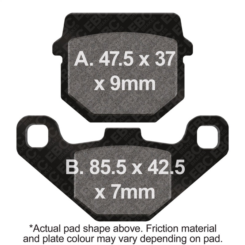 EBC 88-90 Kawasaki KD 80 N Front Left/Right R Series Sintered Brake Pads