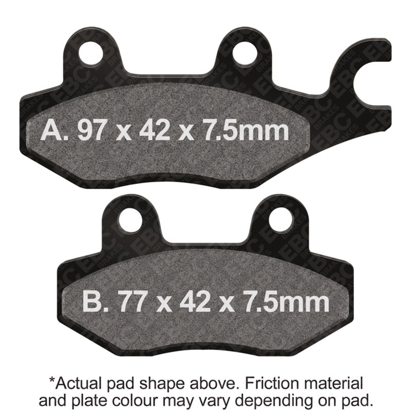 EBC 11-15 Can Am Commander 800 XT/DPS Front Left/Right SXR Brake Pads