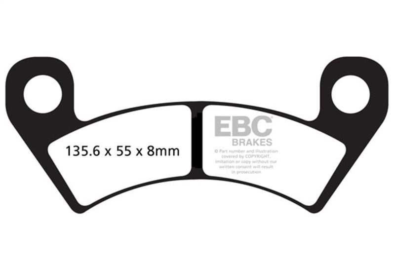 EBC 14-16 Arctic Cat 1000 Wildcat 4X Front Left/Right SXR Brake Pads