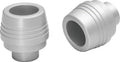 Kuryakyn Lodestar Handlebar Sliders-BMW-Silver