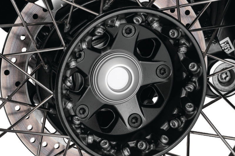 Kuryakyn Lodestar Rear Axle Sliders-BMW-Silver