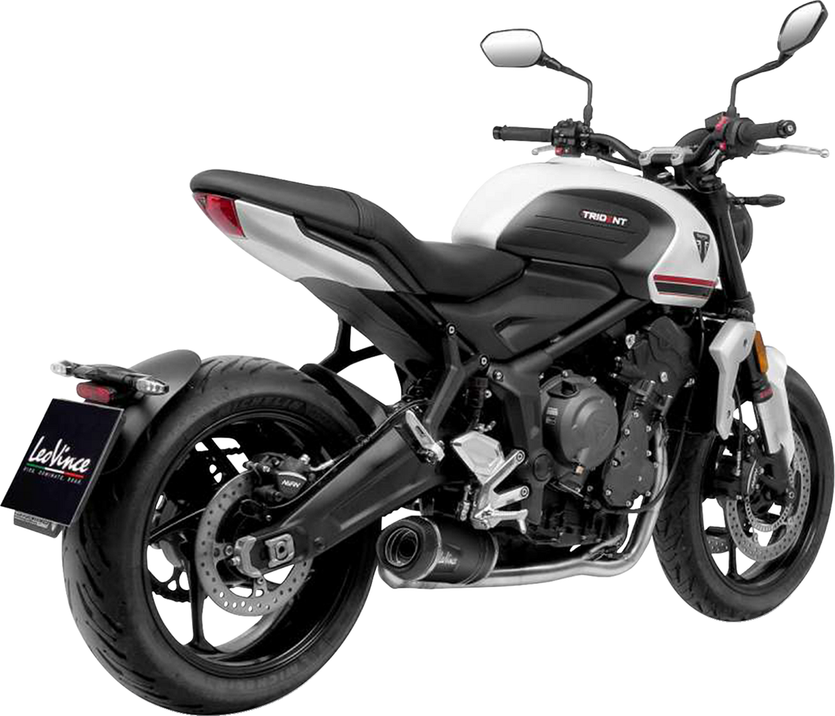 LeoVince LV-10 Slip-On Muffler - Black - Trident 660