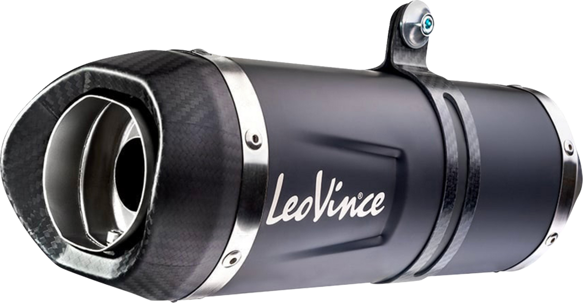 LeoVince LV-10 Slip-On Muffler - Black - Trident 660
