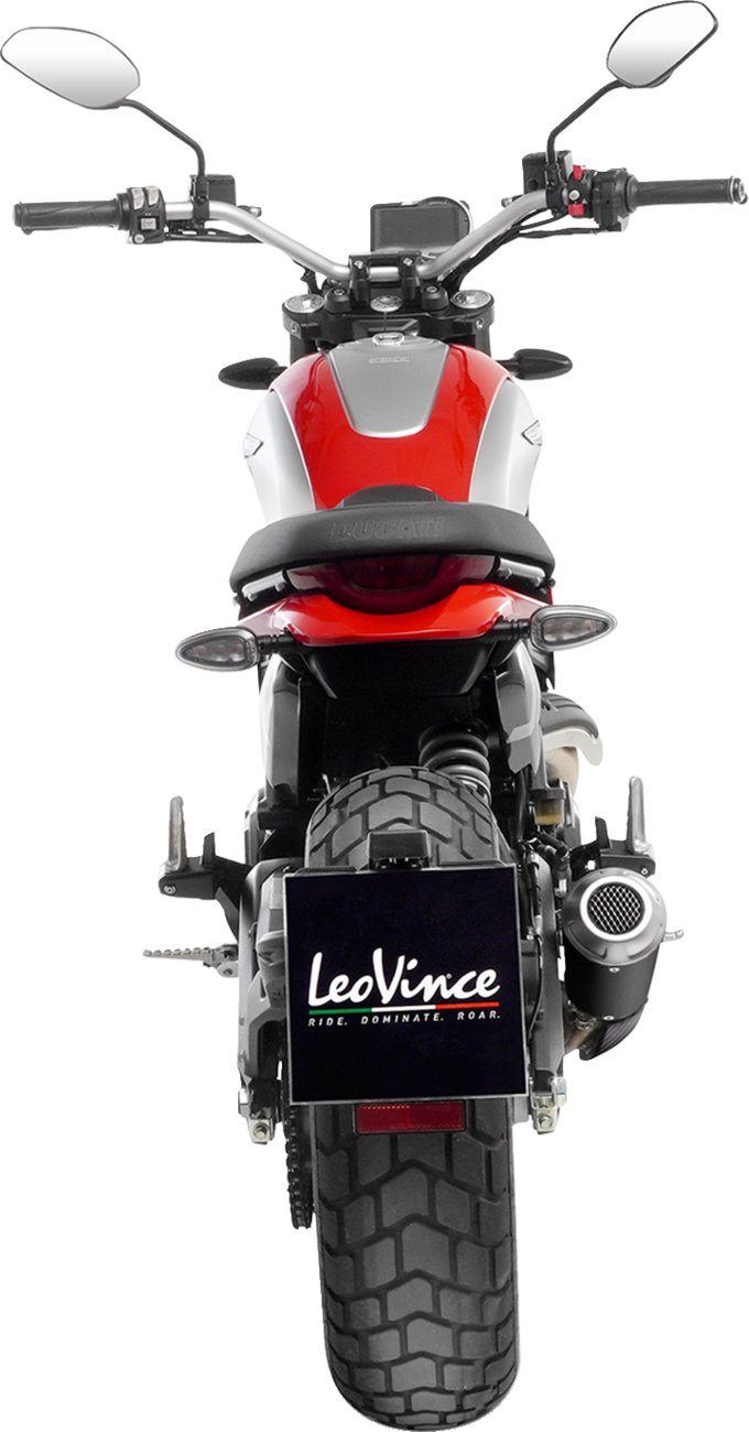 LeoVince LV-10 Slip-On Muffler - Black - Stainless Steel - Scrambler 800 (3)