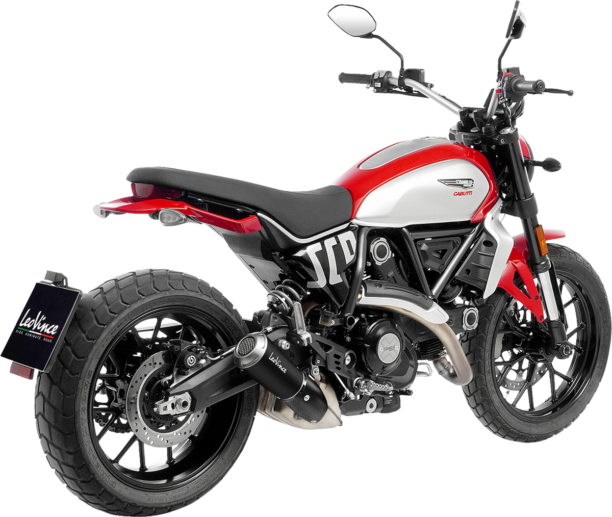 LeoVince LV-10 Slip-On Muffler - Black - Stainless Steel - Scrambler 800 (4)