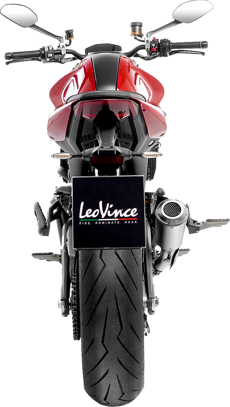 LeoVince LV-10 Slip-On Muffler - Silver (3)
