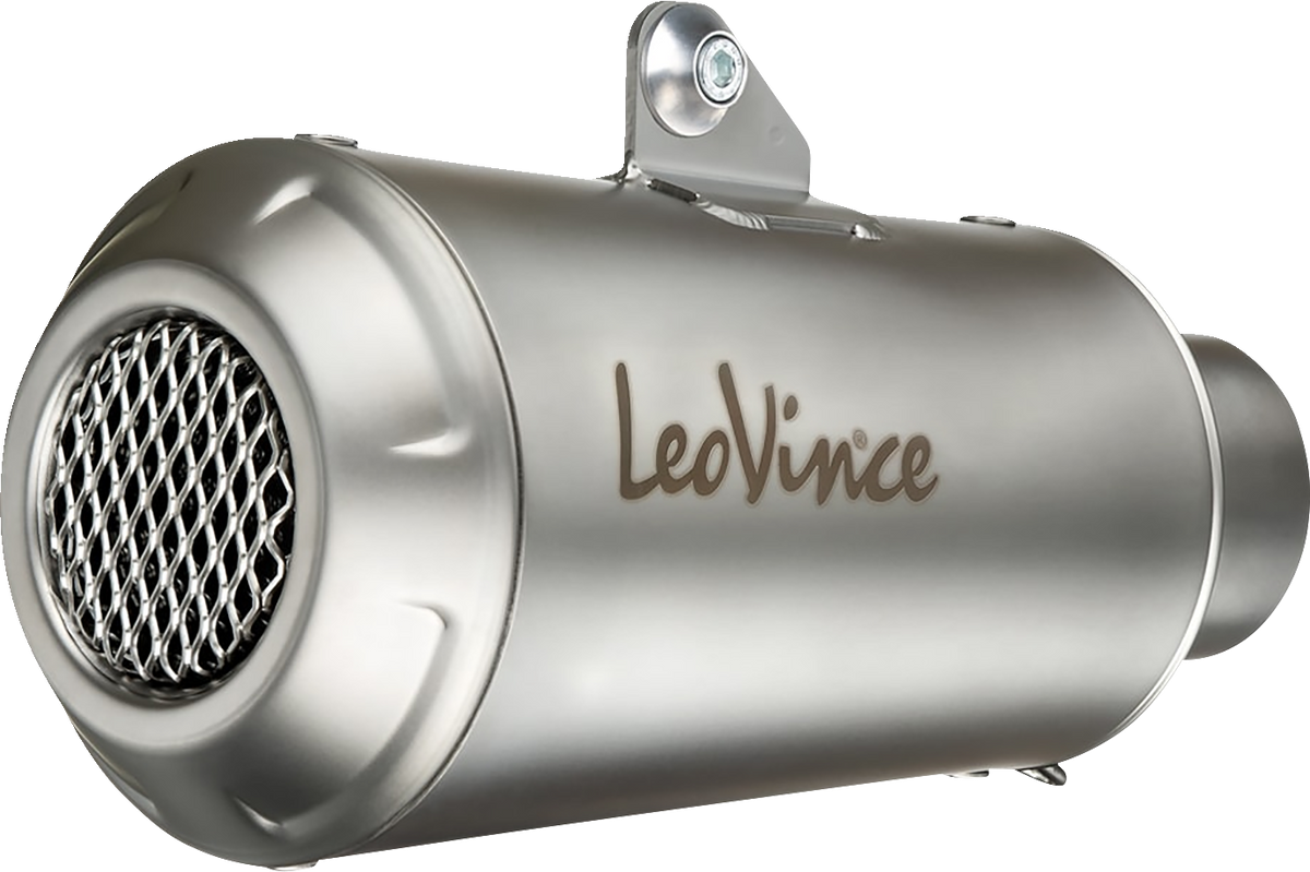 LeoVince LV-10 Slip-On Muffler - Stainless Steel - 1811-4350