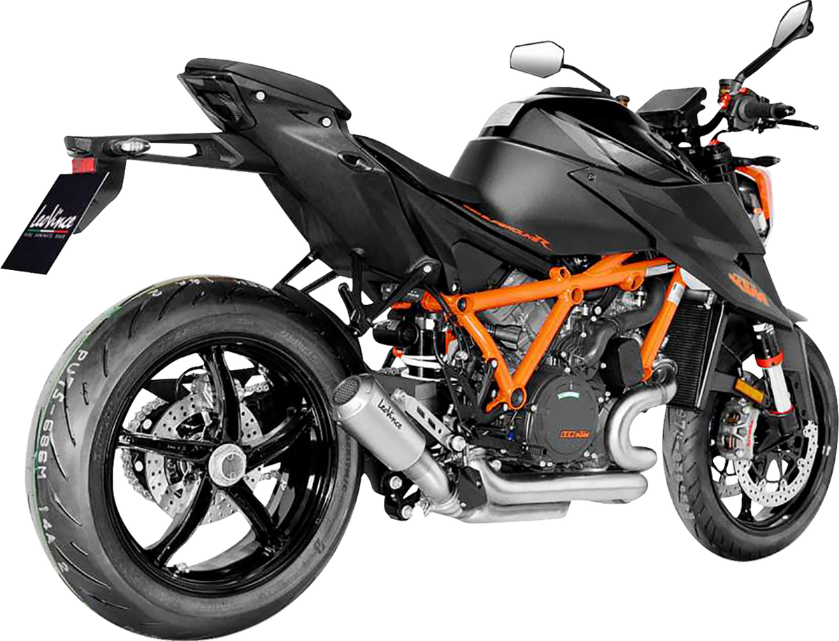 LeoVince LV-10 Slip-On Muffler - Stainless Steel - KTM LV10 (3)