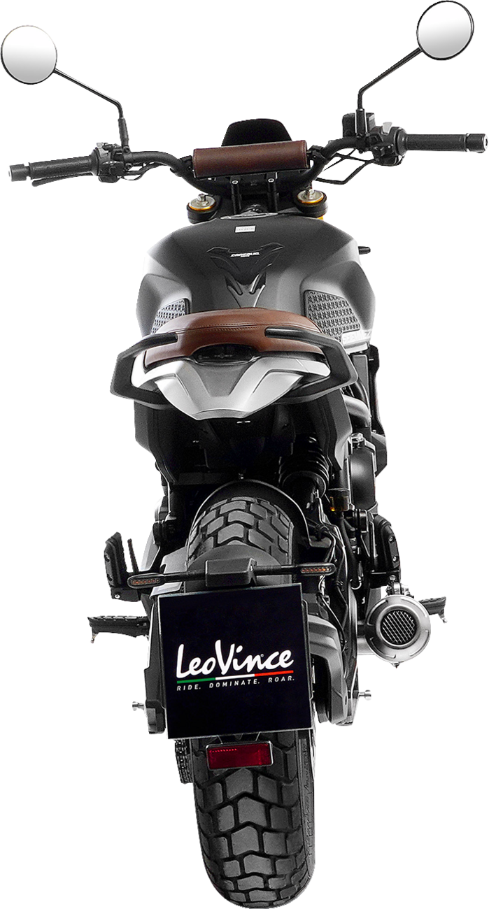 LeoVince LV-10 Slip-On Muffler - Stainless Steel - 1811-4690
