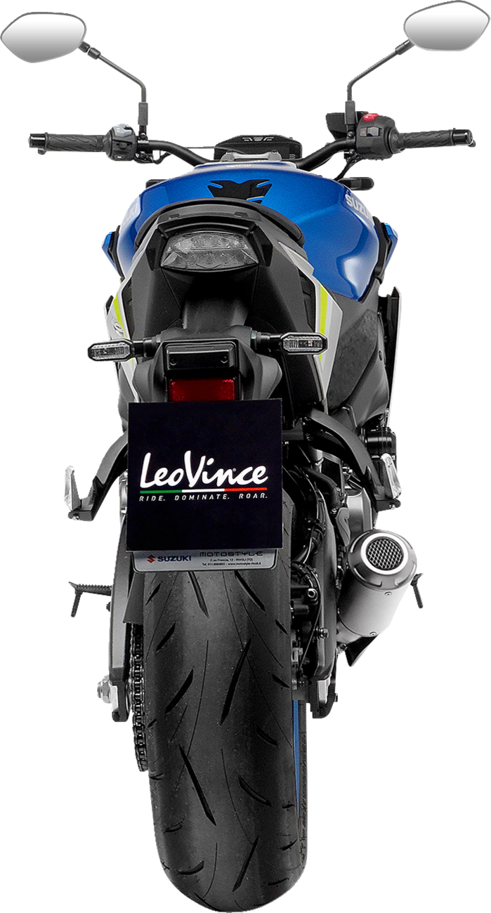 LeoVince LV-10 Slip-On Muffler - Stainless Steel - 1811-4350