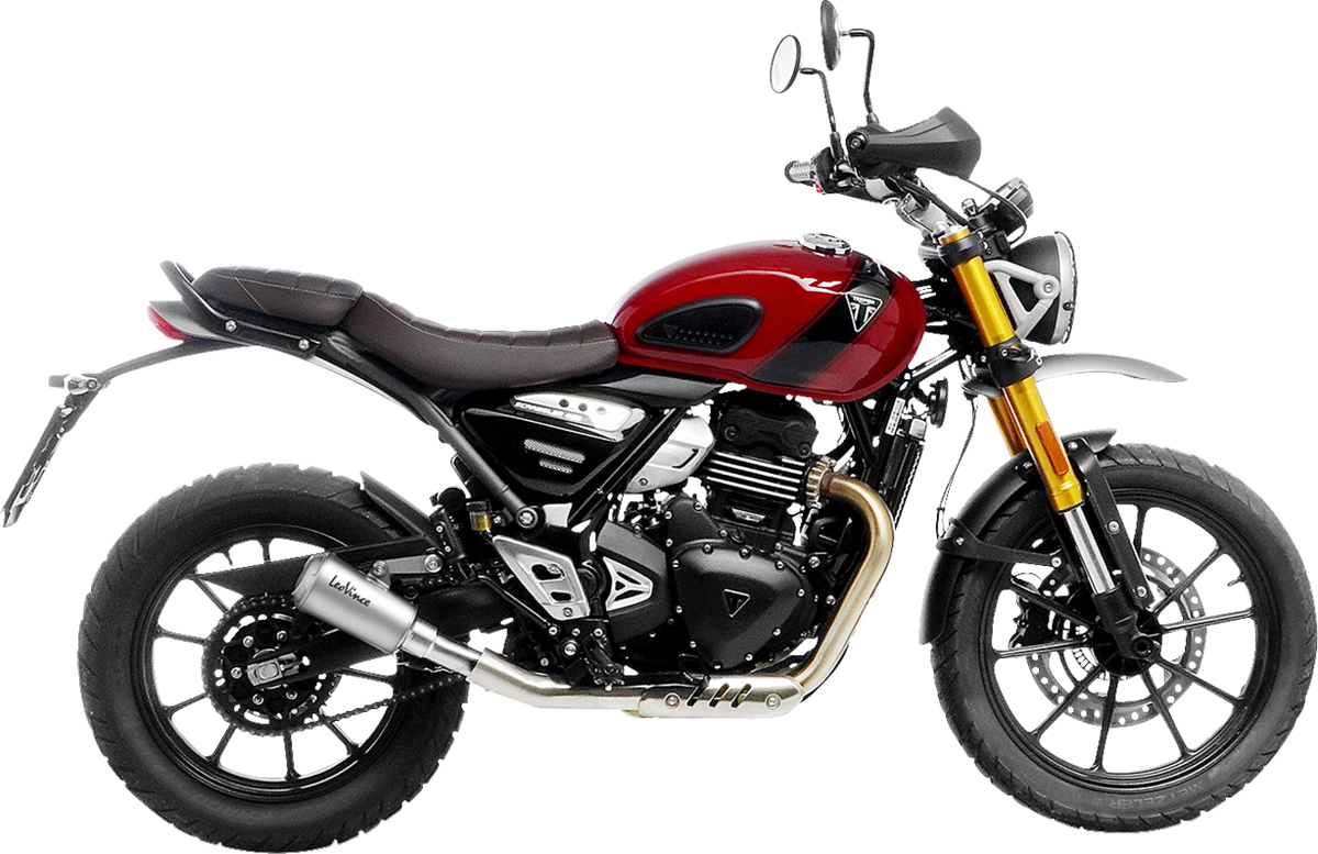 LeoVince LV-10 Slip-On Muffler - Stainless Steel - Scrambler/Speed 400 (2)