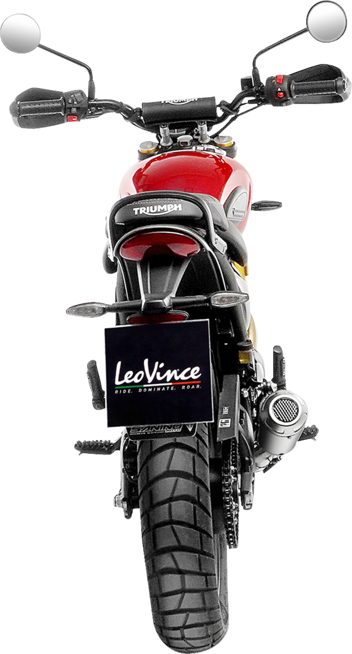 LeoVince LV-10 Slip-On Muffler - Stainless Steel - Scrambler/Speed 400 (3)