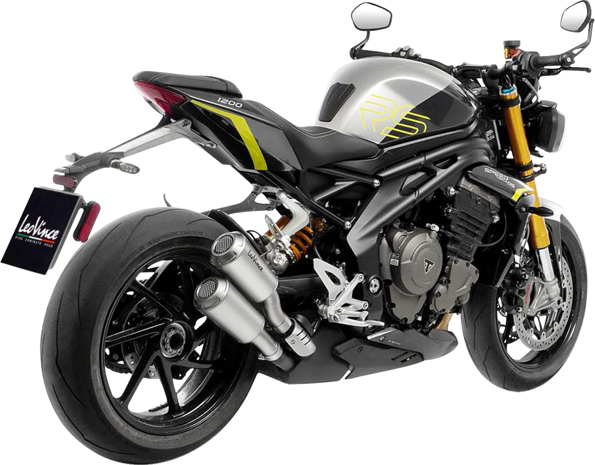 LeoVince LV-10 Slip-On Muffler - Triumph Speed Triple 1200 RR/RS/RX/SS