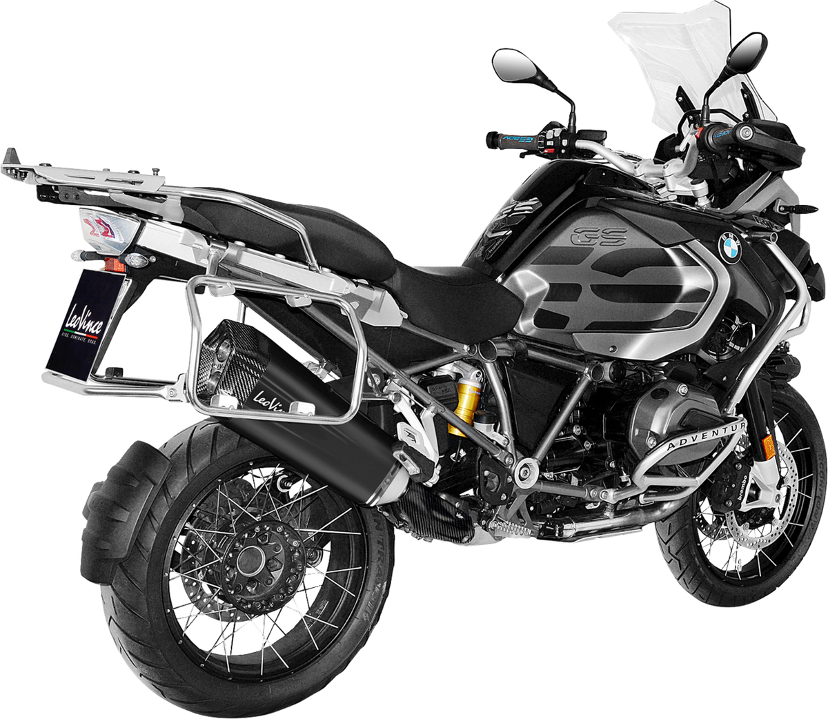 LeoVince LV-12 Black Edition Slip-On Muffler - R1200GS/Adventure