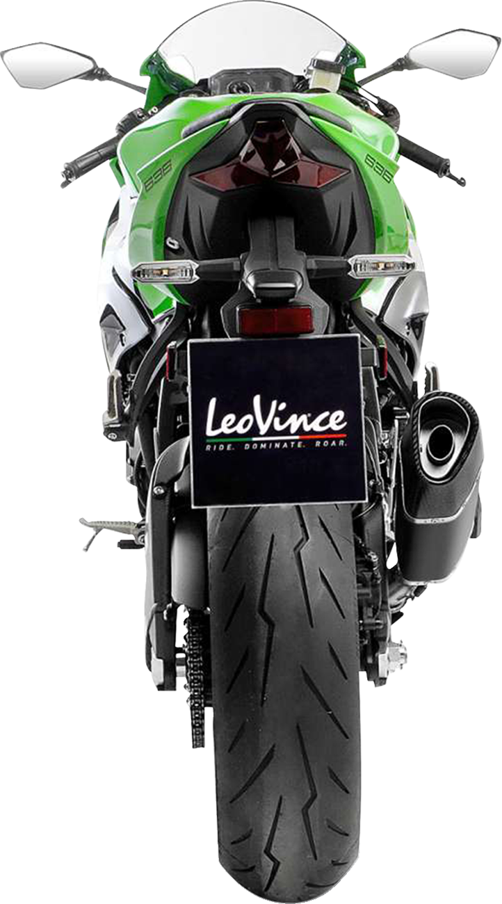 LeoVince LV-14 R Black Edition Slip-On Muffler - Kawasaki ZX-6R