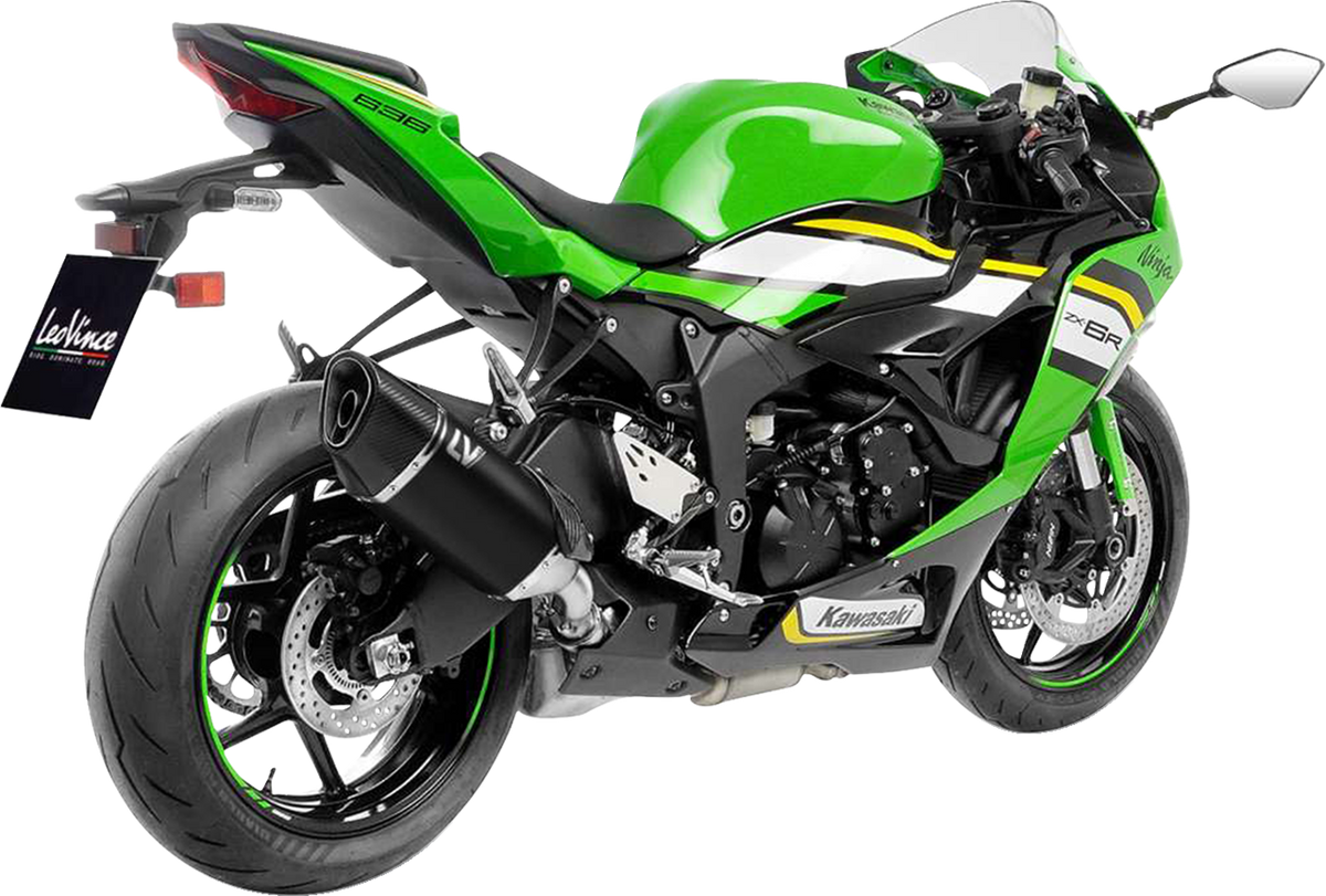LeoVince LV-14 R Black Edition Slip-On Muffler - Kawasaki ZX-6R