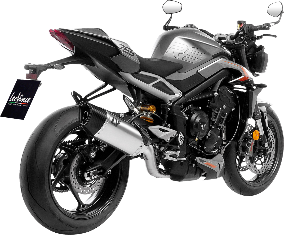 LeoVince LV-14 R Exhaust System - Titanium - Triumph Street Triple 765